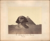1860 Antonio Beato Albumen Silver Print Photograph: Great Sphinx, Khafre Pyramid, Giza, Egypt