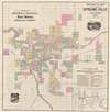 1890 Whitney / Ashley City Plan or Map of Spokane, Washington