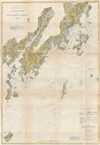 1873 U.S. Coast Survey Map of Muscle Ridge Channel, St. Georges River, Thomaston, Maine