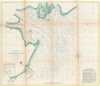 1857 U.S. Coast Survey Map or Chart of St. Helena Sound, South Carolina