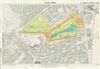 1953 Ordnance Survey Map of the St. James's and Green Parks (Royal Parks), London, England