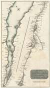 1814 Thomson Map of the St. Lawrence River, Canada