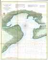 1857 U.S. Coast Survey Map  of St. Louis Bay Shieldsboro Harbor, Mississippi