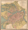 1885 Ilyin City Plan of St. Petersburg, Russia