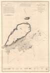 1834 Dépôt de la Marine Nautical Map of St. Pierre Island