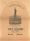 1885 Pre-Construction Broadsheet View of the Statue of Liberty