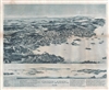 1893 George E. Norris Birds's-Eye View Map of Stonington (Greens Landing), Maine