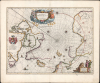 1640 / 1670 Blaeu Map of the Arctic Regions