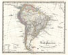 1855 Spruner Map of South America - Discovery, Conquest and Colonizaton
