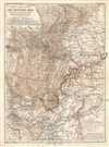 1883 Hassenstein Map of Sichuan and Yunnan Provinces, China