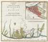 1767 Isaak Tirion Map of Suriname
