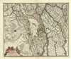 1721 De Wit Map of Southern Holland (The Netherlands)