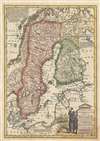 1747 Bowen Map of Sweden and Finland