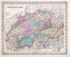 1855 Colton Map of Switzerland