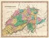 1827 Finley Map of Switzerland