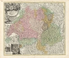1732 Homann Heirs Map of Switzerland