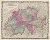 1863 Johnson Map of Switzerland