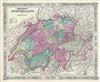 1864 Johnson Map of Switzerland