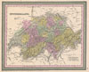 1853 Mitchell Map of Switzerland