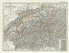 1852 Perthes Map of Switzerland