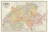 1892 Rand McNally Map of Switzerland