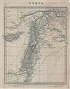 1828 Arrowsmith Map of Syria, Israel, Jordan and Palestine