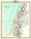 1853 Cruchley Map of Syria