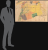 1933 Dubertret Geologic Map of the Levant, Mandatory Syria and Lebanon