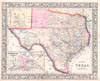 1864 Mitchell Map of Texas