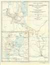 1918 Royal Geographical Society Railroad Map of Rwanda and Burundi