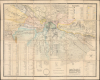 1880 Reza Persian City Map or Plan of Tabriz, Iran (Qajar Era)
