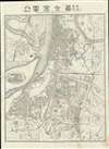 1903 Hiroshi Ōkura City Plan or Map of Taipei, Taiwan