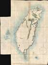 1874 Sudo / Admiralty Japanese Manuscript Map of Taiwan