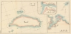 1910 Japanese Map of Taiwan, w. Insets of Tamsui and Keelung
