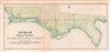 1855 Public Survey Map of the Tallahassee Land District, Florida