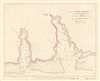 1835 Manuscript Map of Taloo Harbor on Mo'orea Island, French Polynesia