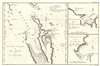 1774 Cook Nautical Map of New Zealand Harbors