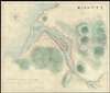 1874 Sudo Detail Manuscript Map of Tamsui Harbor, Taiwan / Formosa