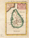 1686 Mallet Map of Ceylon or Sri Lanka (Taprobane)
