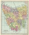 1903 Dodd, Mead and Co. Map of Tasmania, Australia