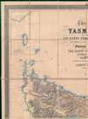 This Map of Tasmania in 1859, Sir Henry Edward Fox Young Knight Companion of the Most Honorable Order of the Bath Being Governor in Chief, and teh Honble. Francis Smigh Attorney General being Premier is dedicated to his Excellency and the Parliament by James Sprent, Surveyor General. - Alternate View 2 Thumbnail