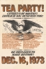 1973 Tea Party Poster calling for an 'Oil Party' and the Impeachment of Nixon