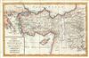 1770 Delisle de Sales Map of the Retreat of the Ten Thousand Greeks