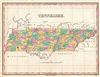 1827 Finley Map of Tennessee