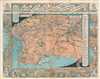 1932 Atwood Pictorial Map of Los Angeles for the Olympic Games