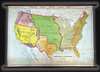 1940 Denoyer-Geppert Wall Map of Land Purchases by the United States