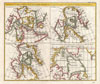 1772 Vaugondy - Diderot Map of the Hudson Bay and the Arctic