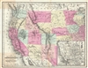 1865 Goldthwait Map of the Western United States
