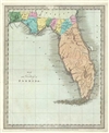 1834 Burr Map of Territorial Florida