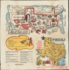 1954 Beach Products State 'Map-Nap' of Texas